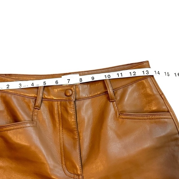 Aritzia Wilfred Beatrix Pants- High Waist Vegan Leather Flare a Pants- Size 2 - Picture 13 of 15